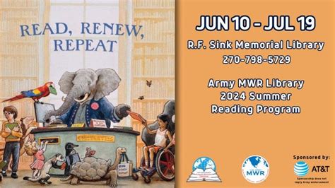 rf sink library summer reading program|R.F. Sink Memorial Library invites you .